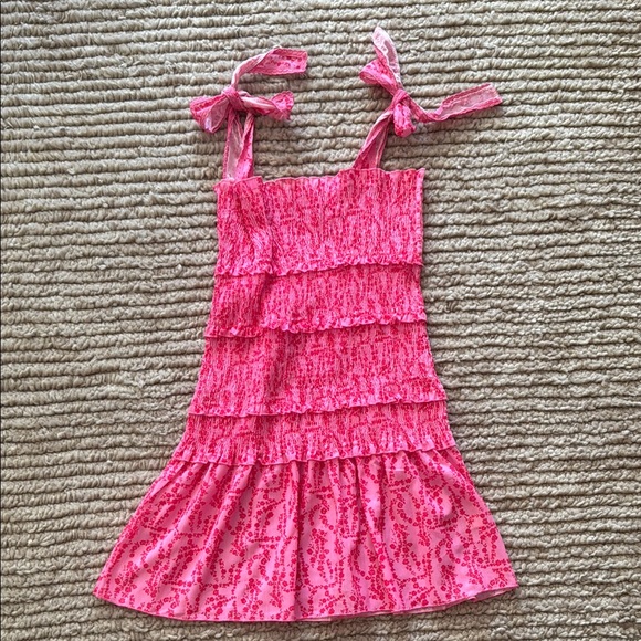 Pink Ruffled Tween Party Dress - Picture 3 of 3